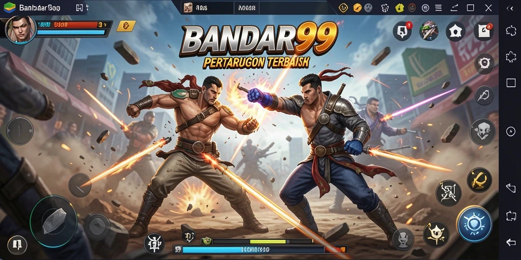 Gameplay BANDAR99 yang mendebarkan di arena pertarungan.