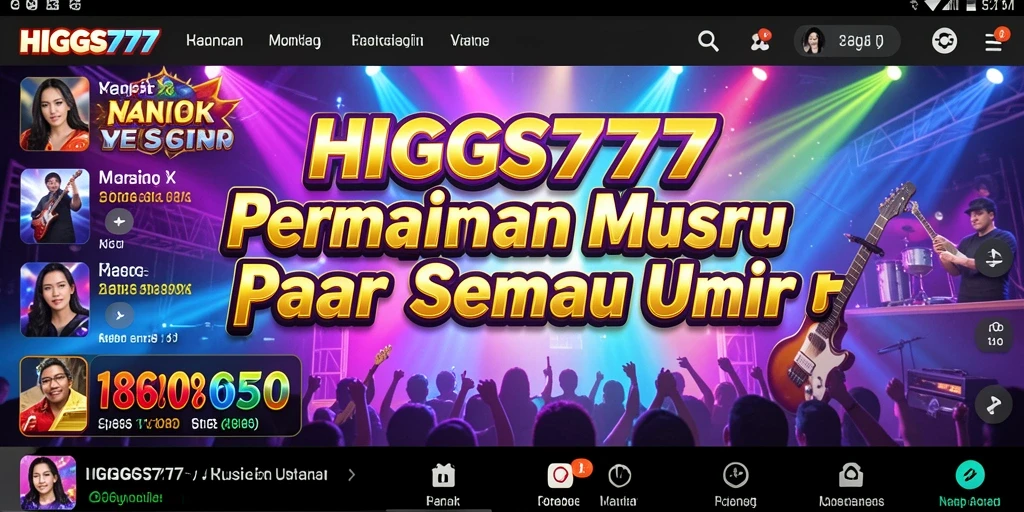 Tampilan gameplay HIGGS777 yang seru dan penuh warna.