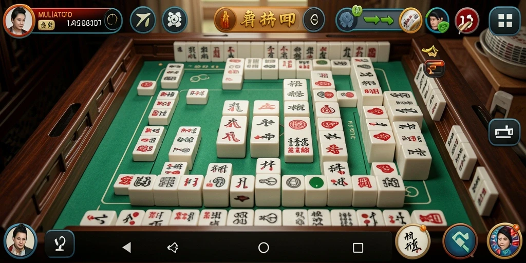 Tangkapan layar gameplay MULIATOTO dengan papan Mahjong yang menarik.