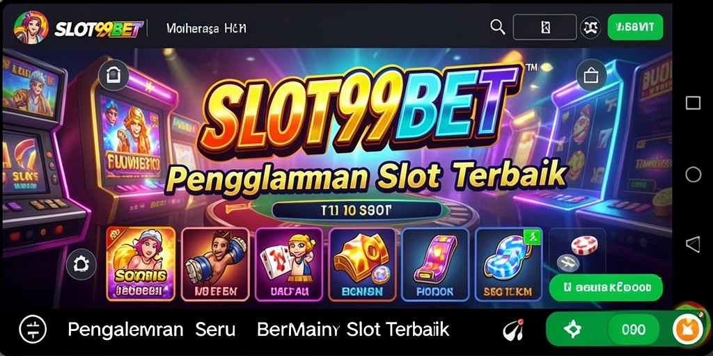 Tampilan gameplay menarik dengan berbagai slot yang berwarna-warni.