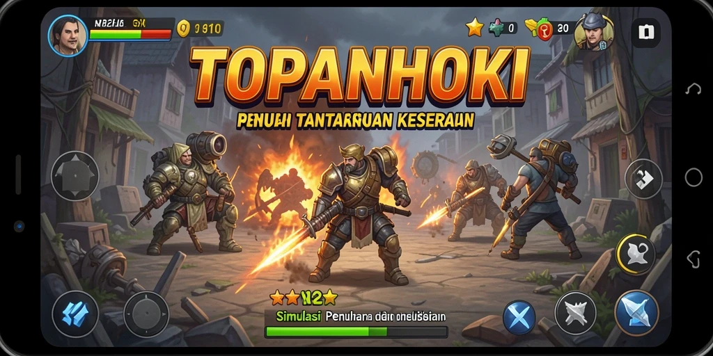 Screenshot TOPANHOKI menampilkan gameplay simulation yang menarik dan interaktif.