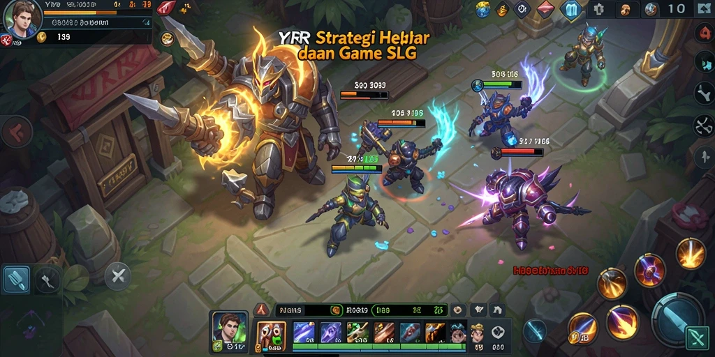 Tampilan gameplay YYRR yang penuh aksi dan strategi.